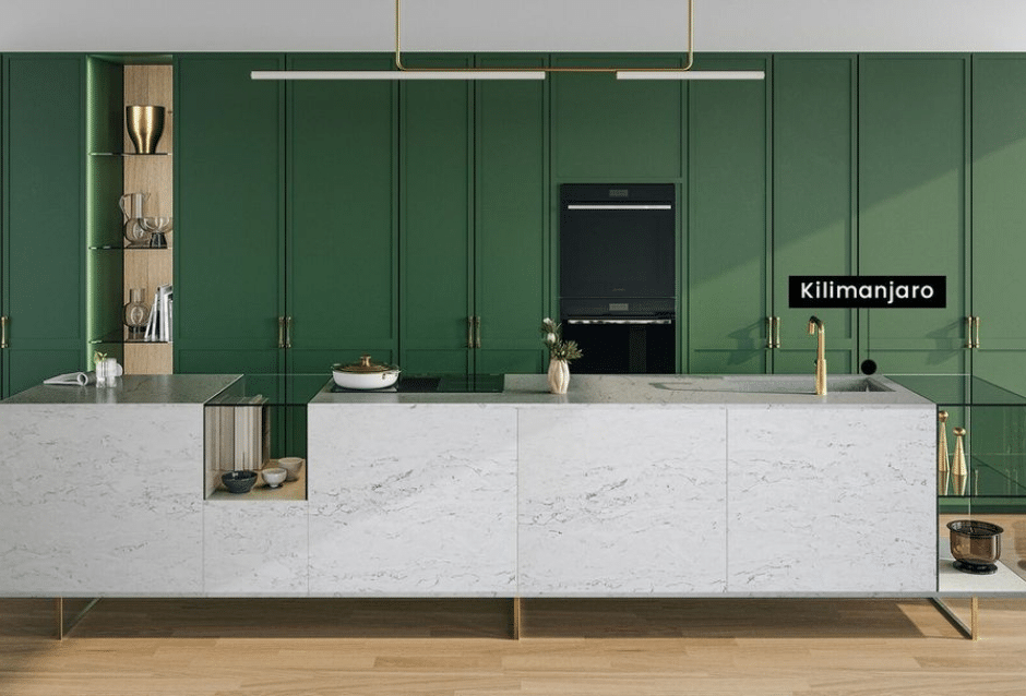 Quartz Countertops : Match with Stylish Cabinet Designs